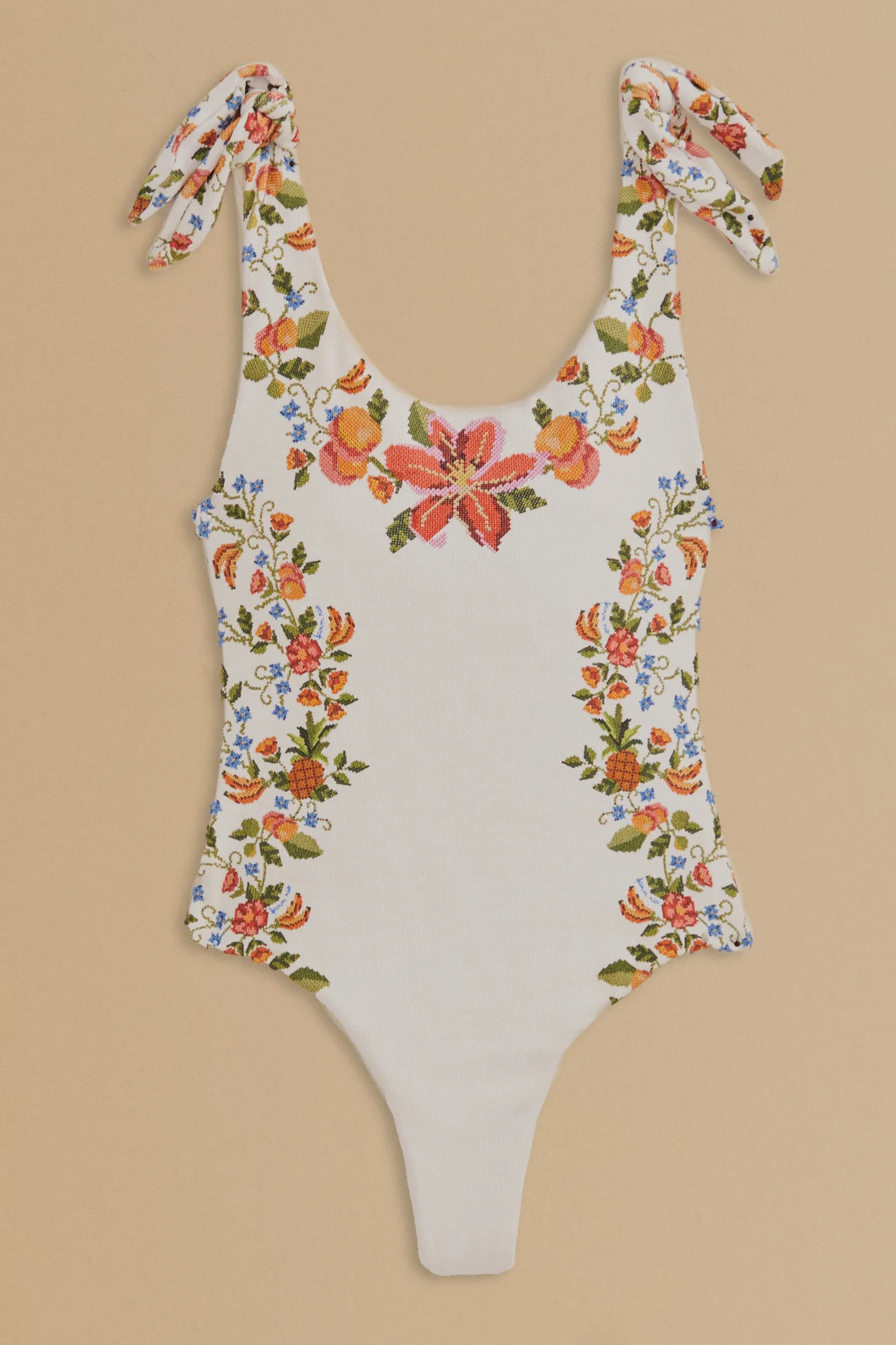 WHITE BANANA VITAMIN ONE PIECE SWIMSUIT